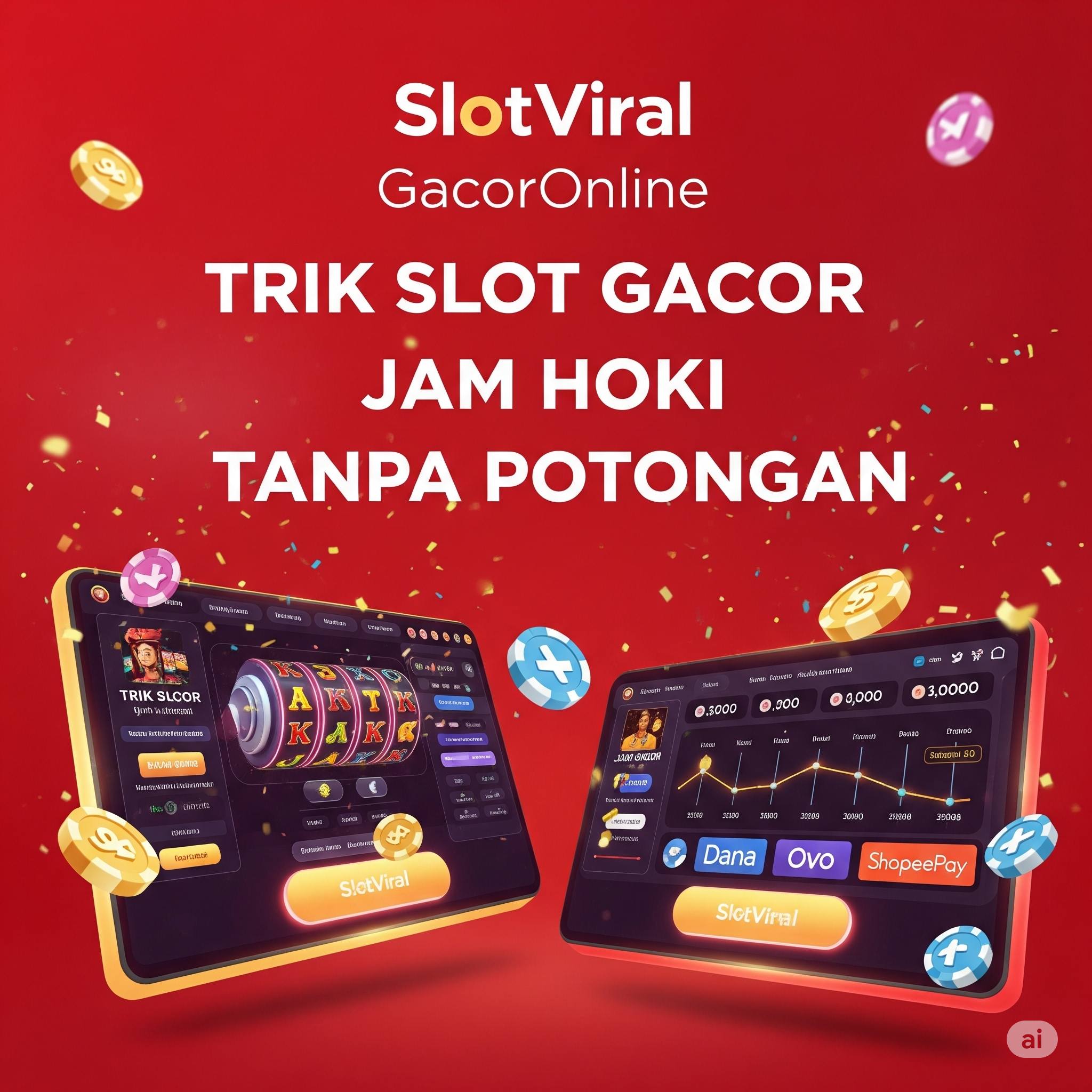 SlotViral & GacorOnline: Trik Slot Gacor, Jam Hoki, Tanpa Potongan